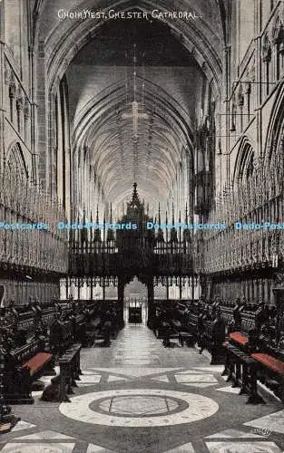 R529928 Chester Cathedral Choir West Valentines Serie 1906