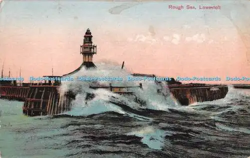 R537754 Rough Sea Lowestoft 1923