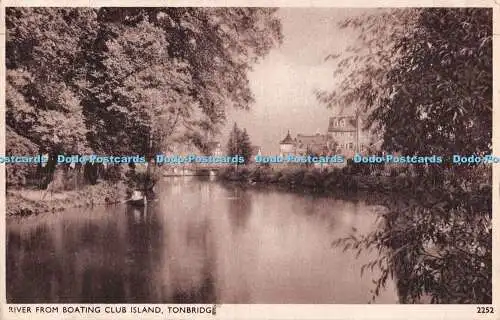 R531807 Tonbridge River von Boating Club Island E A Sweetman Solograph Serie D