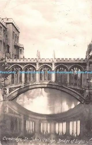 R530053 Cambridge St John College Bridge of Sights F Frith No 26449 a 1908