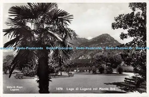 R535224 Ditta G Mayr 1679 Lago di Lugano col Monte Bre RP