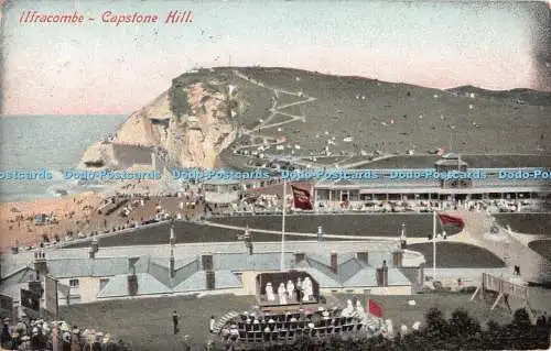 R537905 Ilfracombe Capstone Hill W H Smith Library 1908