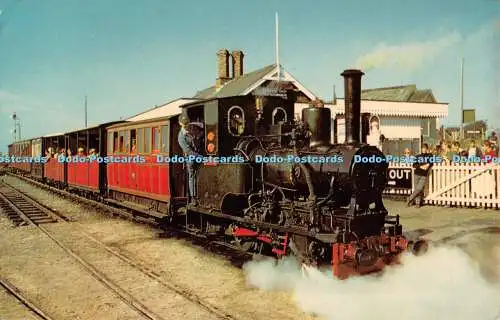 R535272 Tal y Llyn Railway Towyn Merioneth Zug kurz davor, Wharf Station Lo zu verlassen