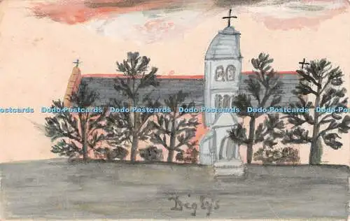 R537972 Kirchengemälde Postkarte