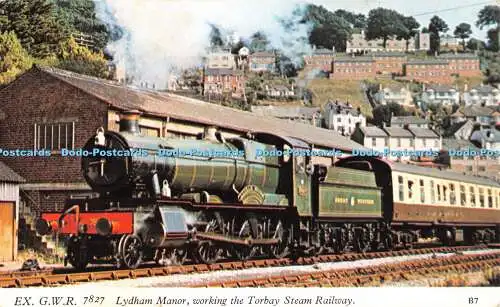 R533222 Ex G W R 7827 Lydham Manor Working the Torbay Steam Railway Europa Cards