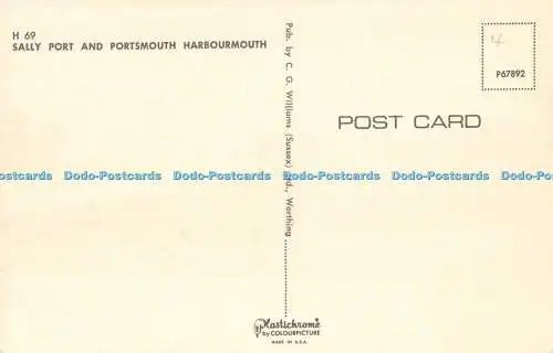 R533250 Sally Port und Portsmouth Harbourmouth C G Williams Plastichrome von Colo
