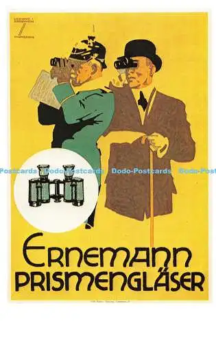 R530196 Ernemann Prismenglaser Dalkeith Classic Poster Serie Ludwig Hohlwein
