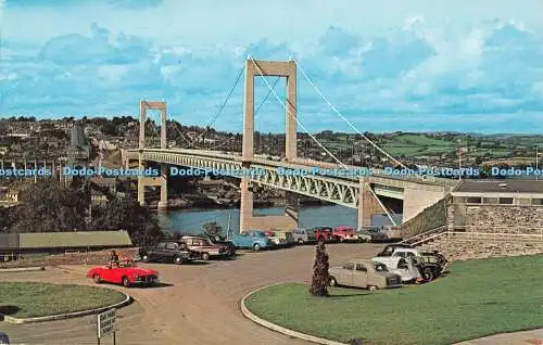 R535385 WHS 2704 Tamar Bridge Plastichrome Farbbild Verlag B A Colgan