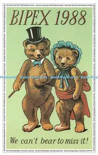 R530245 Bipex 1988 Wir können es nicht ertragen, es zu verpassen Postkarte Händlerverband Bipex P