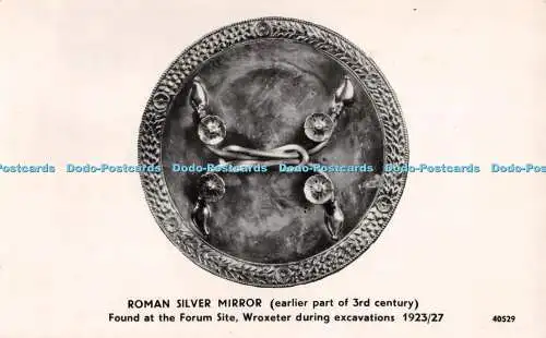 R535419 Römischer Silberspiegel Anfang des 3. Jahrhunderts gefunden am Forum Standort Wrox