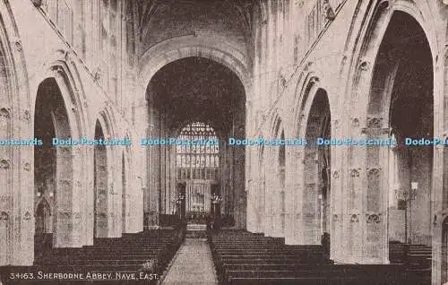 R538091 34163 Sherborne Abbey Nave East Rephotone Serie Irwin M McGann