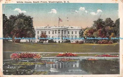 R538121 White House South Front Washington D C R 6775 B S Reynolds 1918