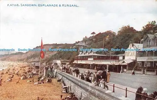 R535496 F 47108 Sandown Esplanade and Kursaal Celesque Series Photochrom 1915