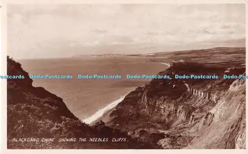 R538184 Blackgang Chine Showing Needles Cliffs W J Nigh RP