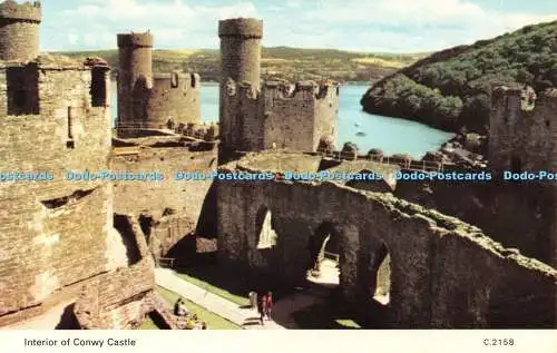 R535540 Innenraum von Conwy Castle E T W Dennis Photocolour B Johnson