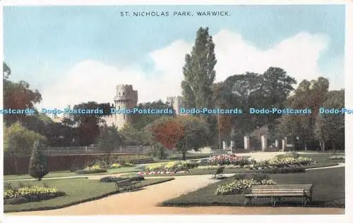 R538196 St Nicholas Park Warwick H und J Busst Nu Kuler Postkarte