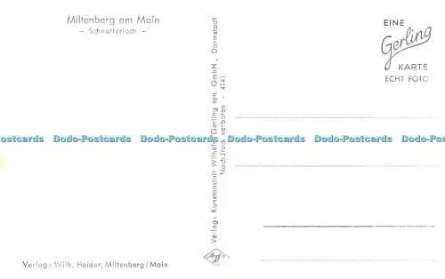 R535645 Schnatterloch Miltenberg am Main Wilh Heider Wilhelm Gerlin den GmbH RP