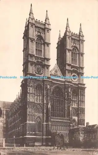 R538311 London Westminster Abbey West Front C F Castles Lesco Serie