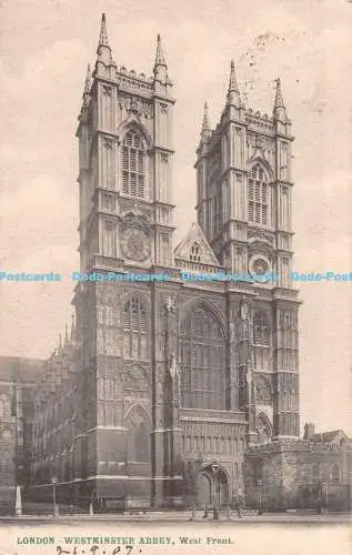 R538382 London Westminster Abbey West Front London Stereoscopic Companys LESCO S