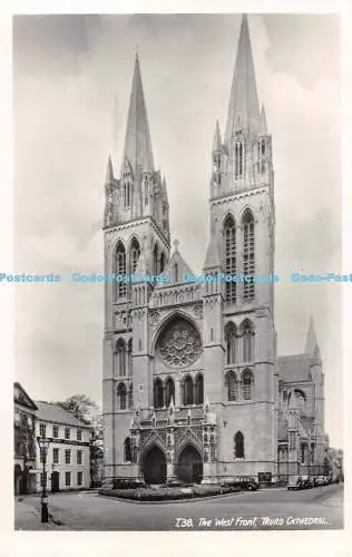 R535753 Truro Cathedral The West Front Frank Grattan A R P S Penpol Postkarten