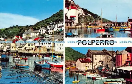 R533660 Polperro Cornwall Litho Kanada N P O Belfast Dexter Multi View