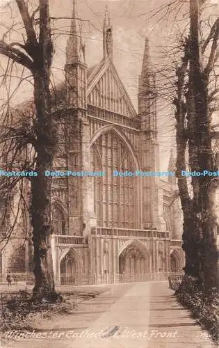 R535919 Winchester Cathedral West Front F Frith No 37241 1925