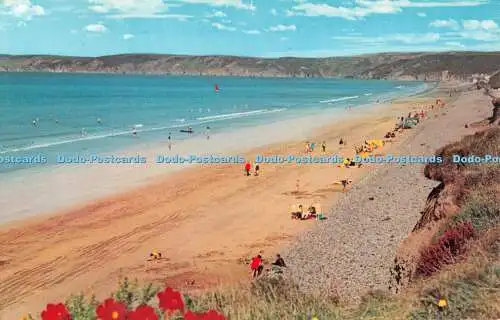 R533861 Beach Newgale Pembs Wales Litho Kanada NPO Belfast Dexter