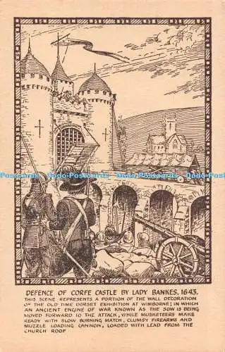 R535976 Verteidigung von Corfe Castle von Lady Bankes 1643 W H D Tilley