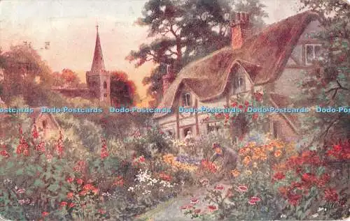 R538869 Cottage Gardens Tuck Oilette Postkarte Nr. 8563