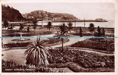 R538949 Torquay Abbey Gardens R A P The Seal of Artistic RA Serie RP