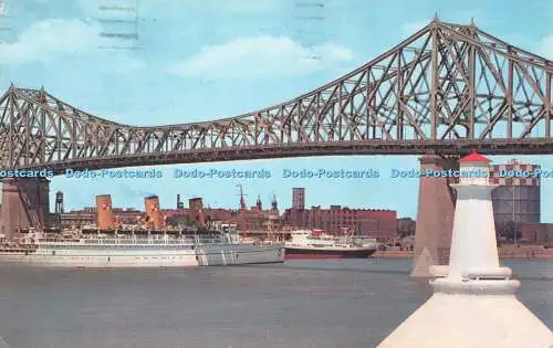 R534219 Canada P Q Montreal Jacques Cartier Bridge Benjamin News Company La Vill