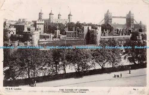 R536373 Der Tower of London errichtet von Wilhelm dem Eroberer W und K Nr. 2 RP