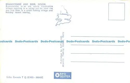 R534316 Devon Branscombe and Beer N P O Litho Canada T Multi View