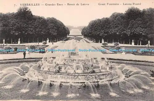 R539104 Versailles Great Fountains Latona Pound Le Deley