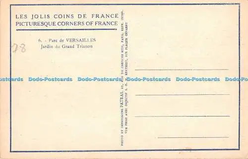 R539111 Les Jolis Coins de France Parc de Versailles Jardin du Grand Trianon Pat