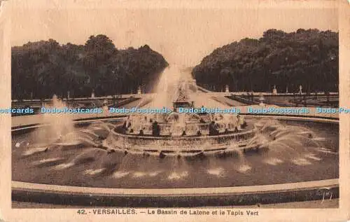 R539112 Versailles Le Bassin de Latone et le Tapis Vert A Leconte