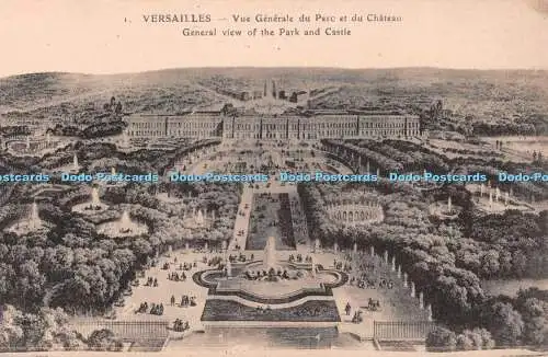 R539185 Versailles Gesamtansicht des Parks und Schlosses Le Deley