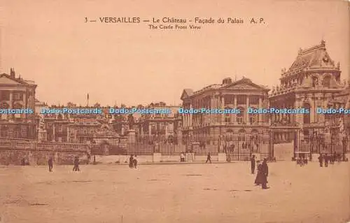 R539187 Versailles Das Schloss Frontansicht A Papeghin