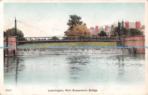 R536534 Leamington Weir Hängebrücke 1908