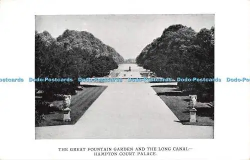 R534435 Hampton Court Palace The Great Fountain Garden and the Long Canal