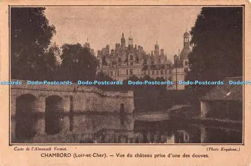 R539223 Chambord Loir et Cher Vue du Chateau Prise d une Des Douves Carte de l A