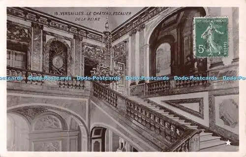 R539231 Versailles Le Chateau Escalier De La Reine Marque Etoile Emaillogographie