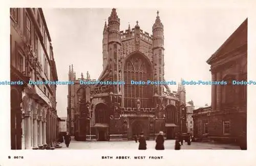 R536556 Bath Abbey West Front W H S Kingsway Echtfoto Serie