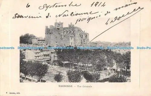 R539358 Narbonne Vue Generale F Janson 1914