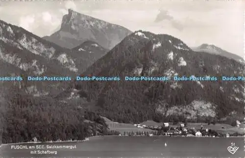 R536762 Fuschl am See Salzkammergut mit Schafberg Warenhandlung Rettenbacher Cos