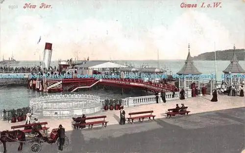 R536766 Cowes I O W New Pier Postkarte