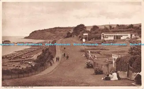 R536784 Shanklin The Cliff Path W J Nigh 1947