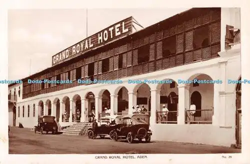 R536795 Aden Grand Royal Hotel M S Lehem No 29 Egyptian Cigarettes Factory RP