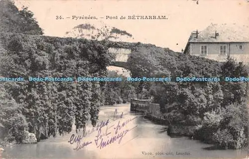 R539566 34 Pyrenäen Pont de Betharram Viron 1908