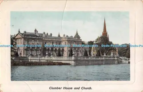 R539605 Clumber House and Church A and G Taylors Orthochrome Series 1908